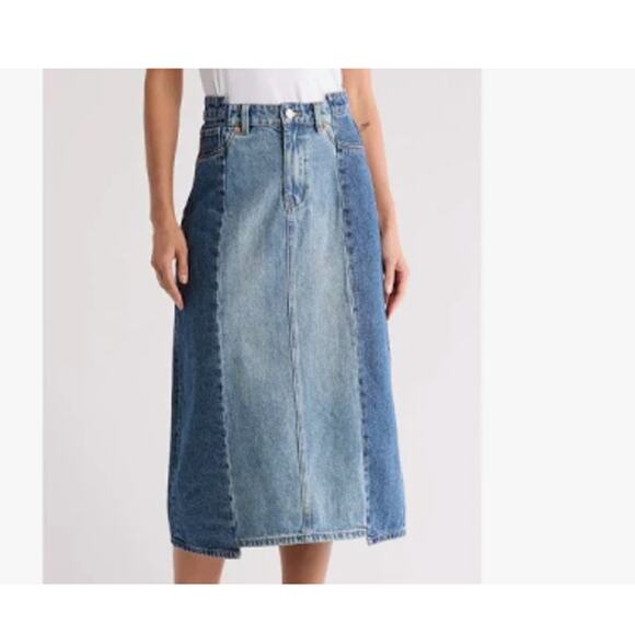 BlankNYC Women's Size 26 Denim Double Dip Jeans Skirt - Picture 1 of 9